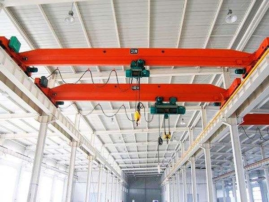 20m/min Trolley Seyahat Hızı 1-20t Kapasitesi ve 6-30m kaldırma yüksekliği ile Tek Çarşaflı Üst Vücut Vücut