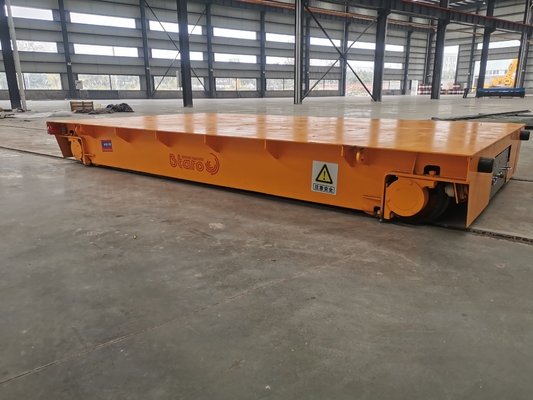 Endüstriyel dört tekerlekli AC 220V 10 tonluk elektrikli platform kamyonu, dişli motorlu