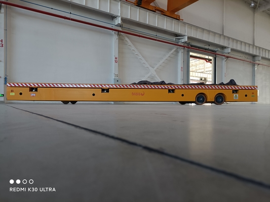 Endüstriyel Dört Tekerlekli AC 220v Elektrikli Trackless Araç 10T Elektrikli Düz Araç